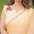 Yellow mul cotton saree with blouse
