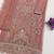 Pink chiffon semi stitched suit with embroidery & sequence work