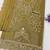 Mustard chiffon semi stitched suit with embroidery & sequence work