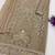 Grey chiffon semi stitched suit with embroidery & sequence work
