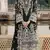 Black chiffon semi stitched suit with embroidery & sequence work