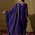 Purple embroidered chinon stitched straight top sharara kurta sharara set