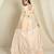Peach embroidered chinon stitched anarkali kurta pant kurta pant set