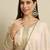 Peach embroidered chinon stitched anarkali kurta pant kurta pant set