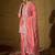 Light pink embroidered chinon stitched straight kurta sharara kurta sharara set