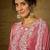 Light pink embroidered chinon stitched straight kurta sharara kurta sharara set