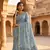 Grey Color Meenakari Zari Weawing Border Work Cotton Saree 