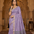 Lavender Color Meenakari Zari Weawing Border Work Cotton Saree 