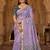 Lavender Color Meenakari Zari Weawing Border Work Cotton Saree 