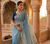 Sky Blue Color Meenakari Zari  weawing border Work Cotton Saree