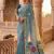 Sky Blue Color Meenakari Zari  weawing border Work Cotton Saree