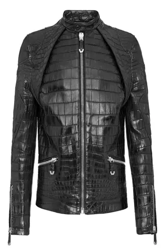 men's black lambskin leather jacket classic zip up style stylish premium