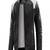 Men's white & black shouldertgenuine leather jacket-caf   racer & ribb cuff style