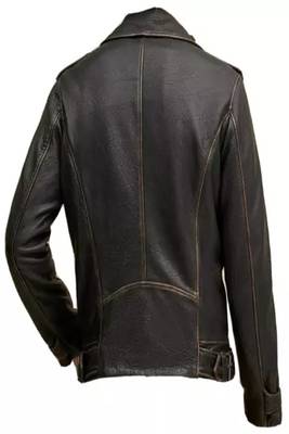 men's dark brown lambskin leather jacket classic zip up style genuine 2