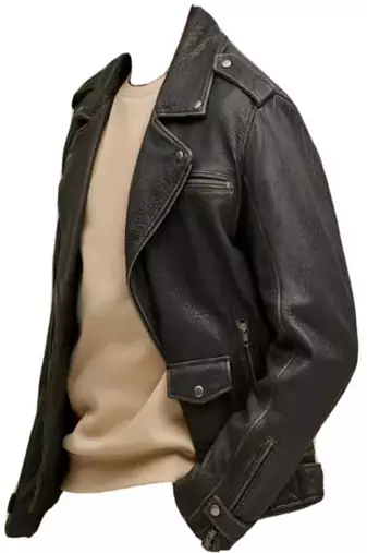 men's dark brown lambskin leather jacket classic zip up style genuine