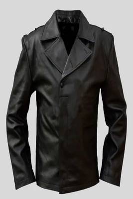 men's black lambskin leather biker jacket classic moto zip style authentic elegant 1