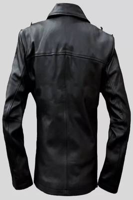 men's black lambskin leather biker jacket classic moto zip style authentic elegant 2