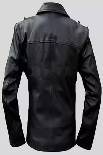 men's black lambskin leather biker jacket classic moto zip style authentic elegant