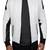 Men's white &black shoulder  genuine lambskin  leather jacket-caf   racer & ribb cuff style