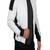 Men's white &black shoulder  genuine lambskin  leather jacket-caf   racer & ribb cuff style