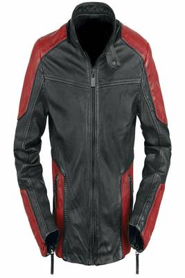 men's black lambskin leather biker jacket classic moto zip style authentic versatile 1