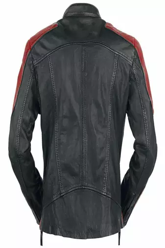 men's black lambskin leather biker jacket classic moto zip style authentic versatile