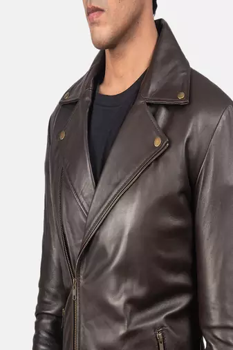 men's yellow lambskin leather jacket classic zip up style premium