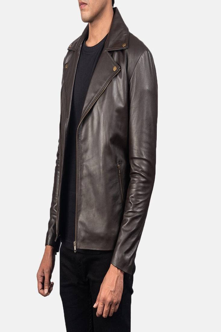 Classic yellow leather jacket pure lambskin ribb cuff stylish