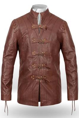 men's brown lambskin leather jacket classic zip up style premium premium 1