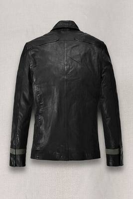 men's black lambskin leather jacket classic zip up style stylish stylish 3