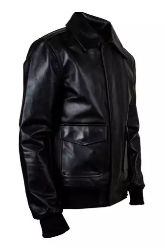 men's black lambskin leather jacket classic zip up style stylish authentic