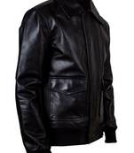 men's black lambskin leather jacket classic zip up style stylish authentic
