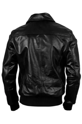 men's black lambskin leather jacket classic zip up style stylish authentic