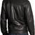 Men's black lambskin leather- 2 pocket & zipper detail style