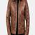 men's brown lambskin leather jacket-zipper & side pocket style