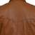 men's brown lambskin leather jacket snap button front closure