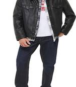men's black lambskin leather jacket snap button front closure authentic