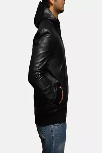 men's black lambskin leather jacket classic zip up style stylish superior
