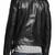 men's black premium lambskin leather jacket adjustable belted waist stylish