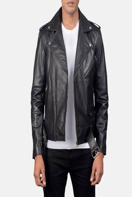 men's black premium lambskin leather jacket vintage inspired look fine 2