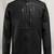 men's black lambskin leather jacket classic zip up style stylish refined