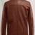 men's brown lambskin leather jacket classic zip up style premium authentic