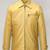 Men's yellow genuine lambskin leatherjacket-waist belt & handband & zipper style