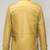 Men's yellow genuine lambskin leatherjacket-waist belt & handband & zipper style