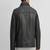 men's black lambskin leather jacket classic zip up style stylish elegant