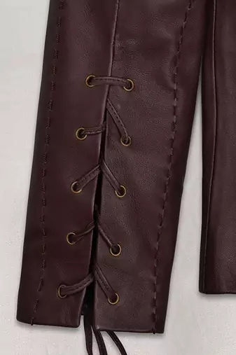 men's brown lambskin cafe racer jacket band collar racer style genuine