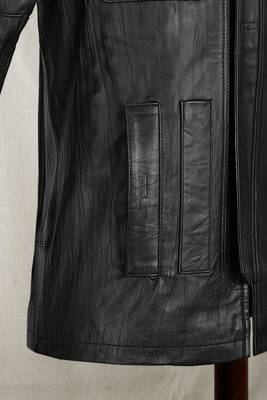 men's black lambskin leather jacket classic zip up style stylish sophisticated 2