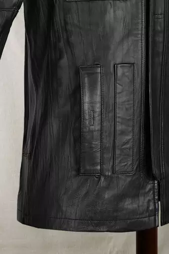 men's black lambskin leather jacket classic zip up style stylish sophisticated