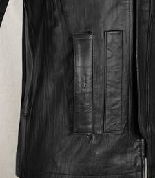 men's black lambskin leather jacket classic zip up style stylish sophisticated