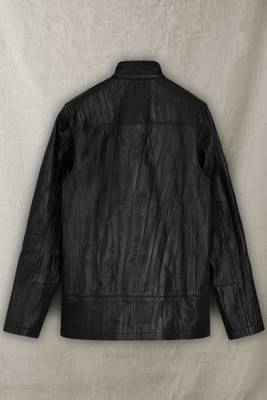 men's black lambskin leather jacket classic zip up style stylish sophisticated 3